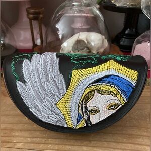 Christian Audigier Embroidered Glasses Case